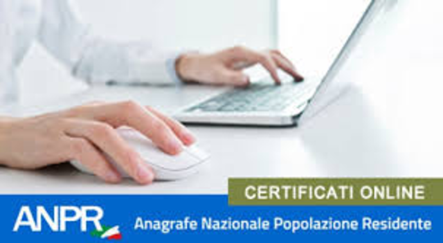 ANPR: certificati anagrafici online per i Cittadini