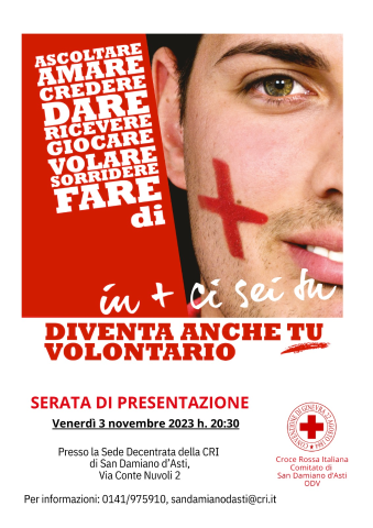 Diventa volontario della Croce Rossa Italiana 