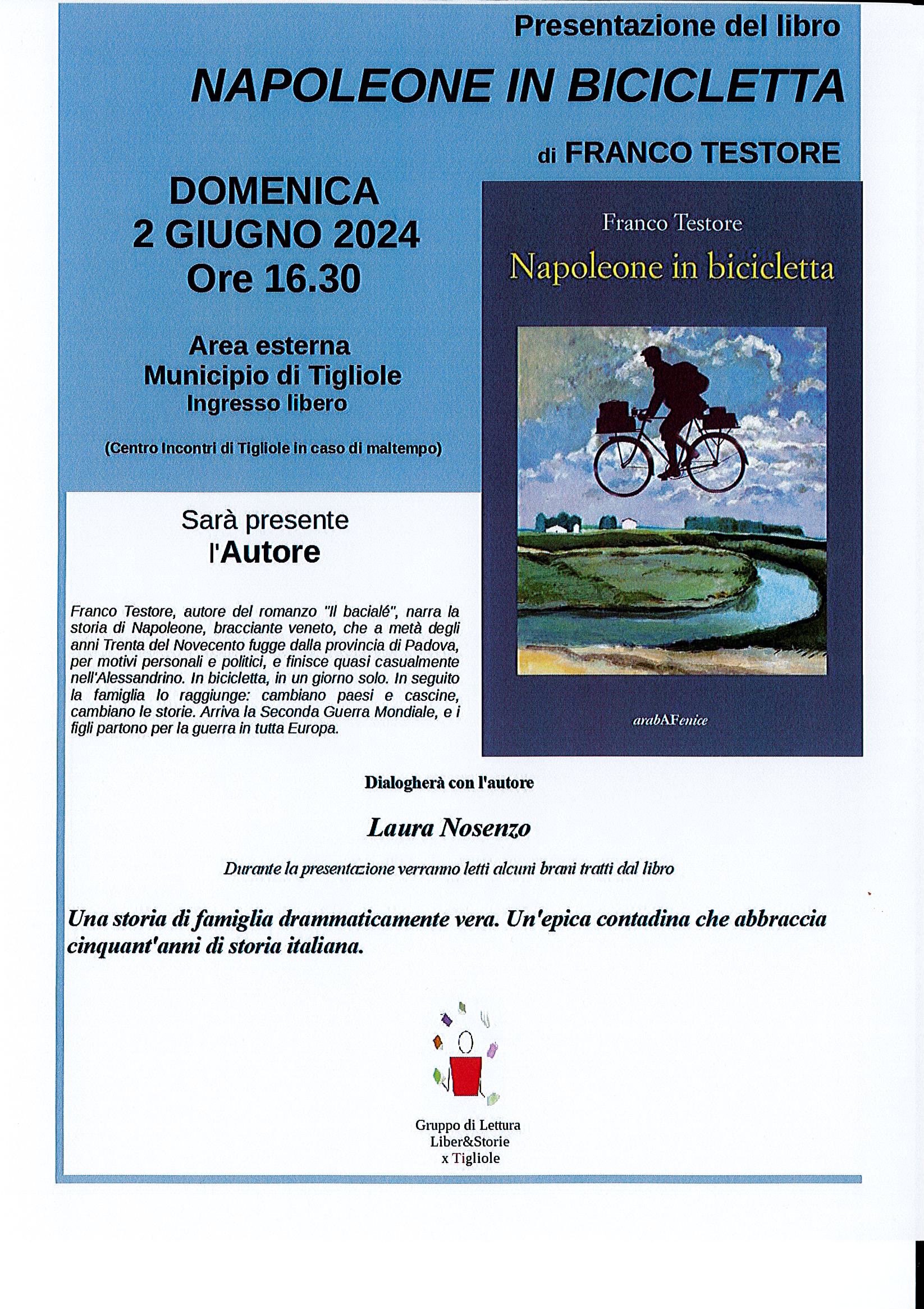 Presentazione del libro "Napoleone in bicicletta"