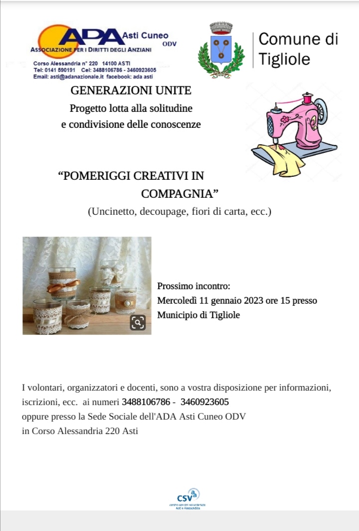 Pomeriggi creativi in compagnia - Tutto uncinetto