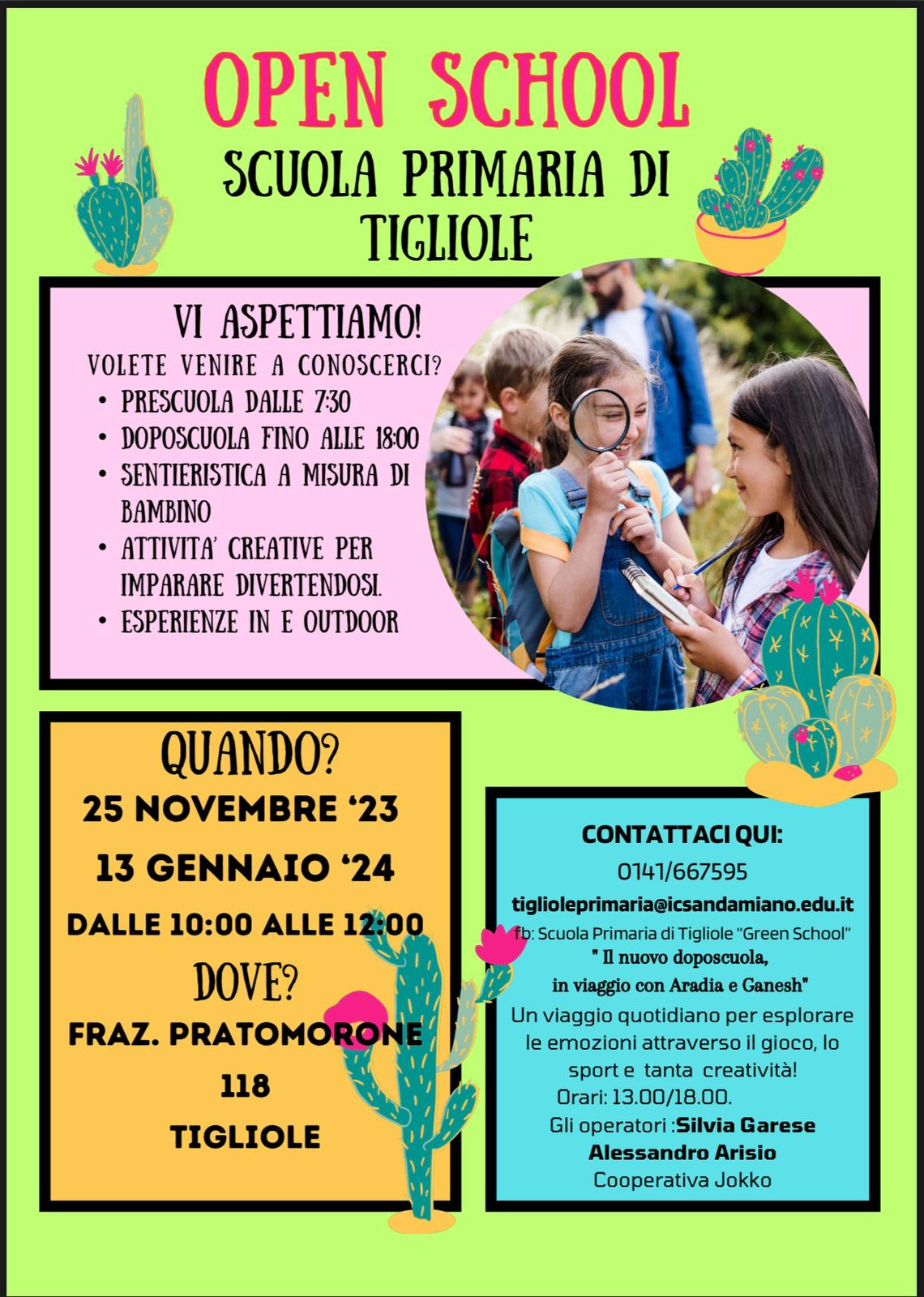 Open school alla primaria di Pratomorone