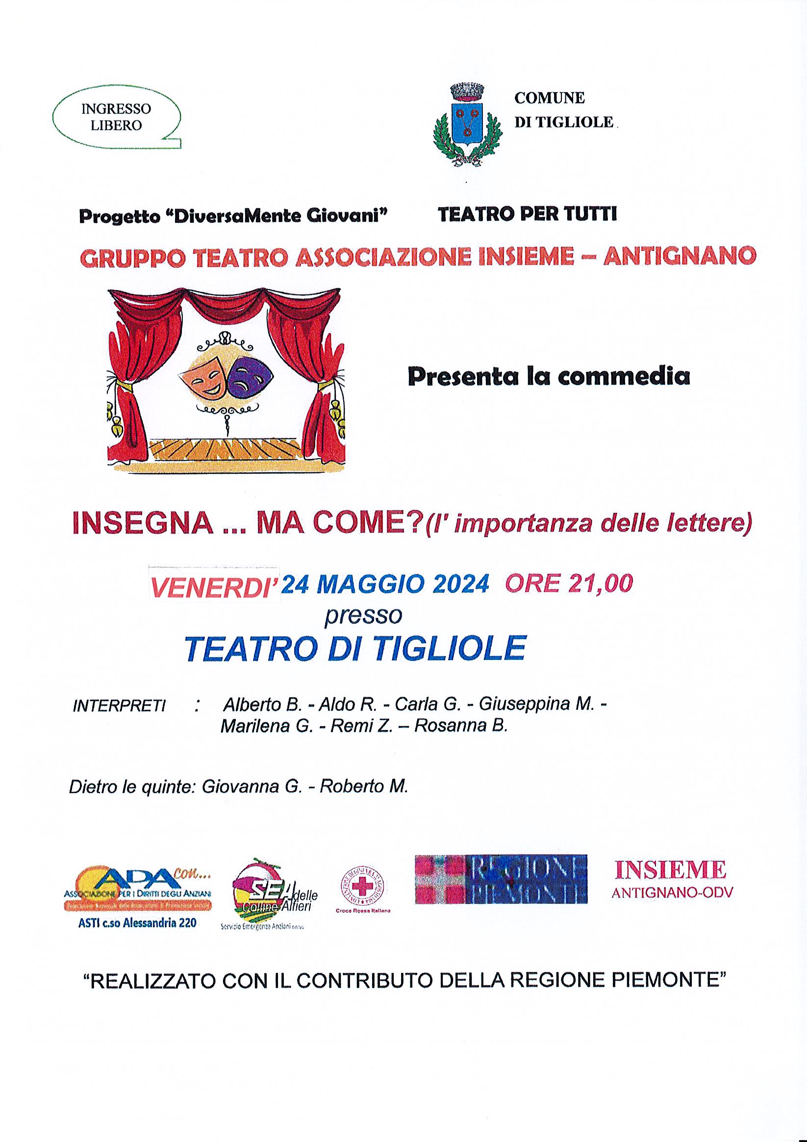 Commedia teatrale "Insegna....ma come?