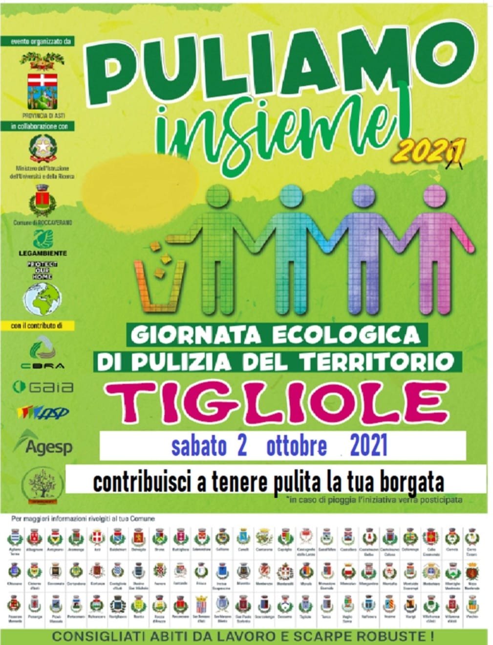 Contribuisci a tenere pulita la tua borgata